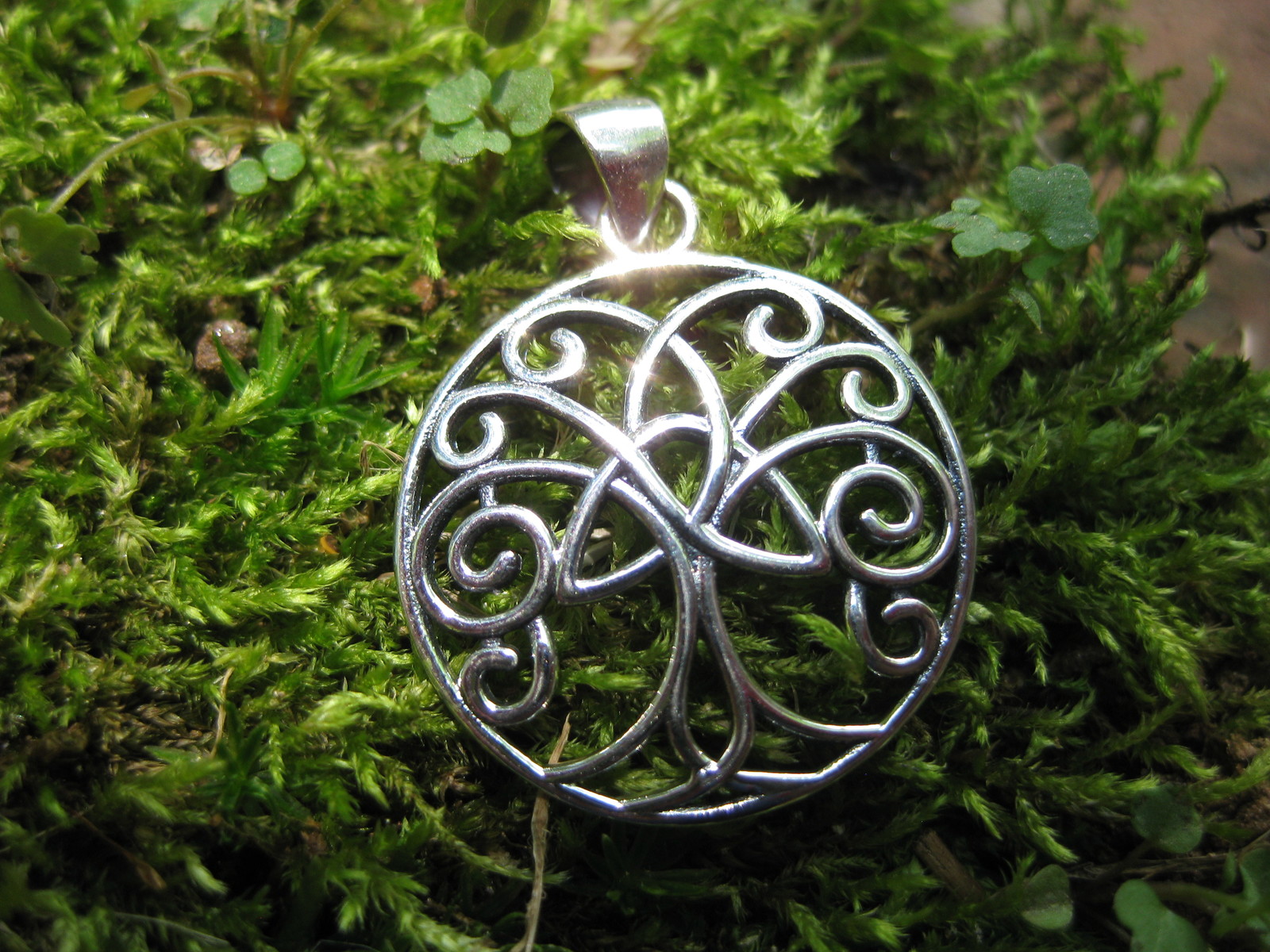 METAPHYSICAL Triquetra Tree of Life Spiritual Beginnings Pendant of Ange... - $77.77