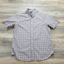 Banana Republic Grant Fit Mens Medium Short Sleeve Shirt Work Office Cas... - £14.53 GBP