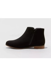 Girls&#39; Opal Zipper Booties Black Onyx - Cat &amp; Jack - SIZE 10 New With Tags  - £11.58 GBP