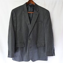 Stafford 46R Gray Merino Wool 2 Btn Blazer Suit Jacket Sport Coat - £44.66 GBP