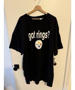 MENS NEW NWT 4XL Pittsburgh Steelers NFL &quot;Got Rings?&quot; Football Majestic ... - $33.83 CAD