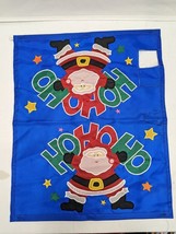 Vintage Standard Mailbox Cover Ho Ho Ho Santa 18x21.75 NCE 1997 - £6.35 GBP