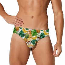 Mondxflaur Pineapple Swim Briefs Sexy Swimming Trunks Quick Dry Soft Ath... - £15.97 GBP