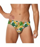 Mondxflaur Pineapple Swim Briefs Sexy Swimming Trunks Quick Dry Soft Ath... - $374.21 MXN