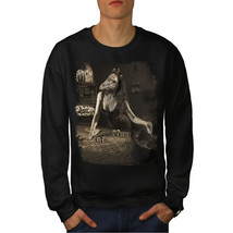 Wellcoda Girl Beast Gamble Mens Sweatshirt, Animal Casual Pullover Jumper - £23.72 GBP+