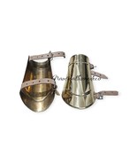 Nautical Medieval Roman Brass Arm Guard Pair - LARP SCA Cosplay Arm Guard - $135.40 CAD