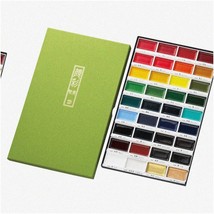 Japan&#39;s Finest GANSAI TAMBI Watercolor Paint Set - 36 Vibra - $168.29