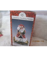 Santa Christmas Stocking Holder Hanger Caught Surprised Vintage - £7.84 GBP