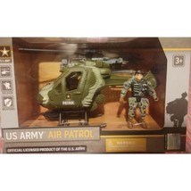 U.S. Army Air Patrol Helicopter Vehicle &amp; Figure Playset - £13.49 GBP