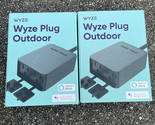 Lot of 2 Wyze Plug Outdoor ‎WLPPO1-1 Smart Plug -2 Outlet Black W/ Alexa... - $21.31