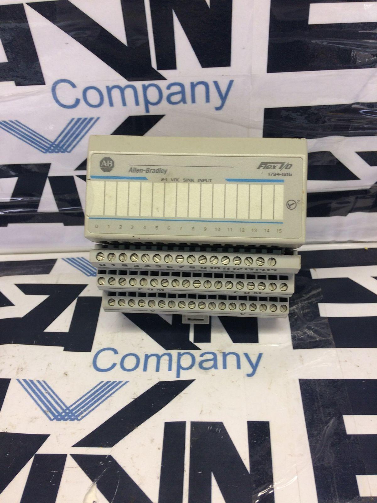 Allen-Bradley 1794-1B16 16-Point Flex I/O Sink Input 24VDC  - $20.75