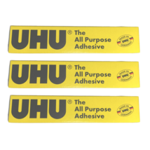 3 UHU Glue 20 ml. All Purpose Adhesive Tube Crystal Clear All Materials ... - £13.54 GBP