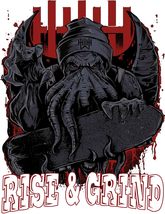 Kraken Board Rise &amp; Grind Cool Vinyl Decal Sticker UV &amp; Water Proof Gift... - $109.97 MXN