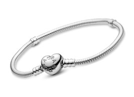Jewelry Moments Heart Clasp Snake Chain Charm - £183.55 GBP