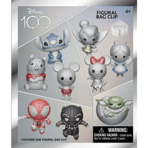 Disney 100 Multi 3D Foam Bag Clip - Series 1 - 2 Blind Bags (Mystery Figures) - £10.05 GBP