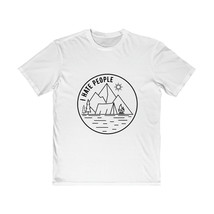 Men&#39;s &quot;I Hate People&quot; Camping T-Shirt - 100% Cotton, Semi-Slim Fit, Black and Wh - £16.13 GBP+