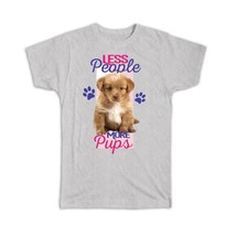 Golden Retriever Puppy : Gift T-Shirt Dog Pet Animal Cute Pastel Pink Baby Showe - £14.14 GBP