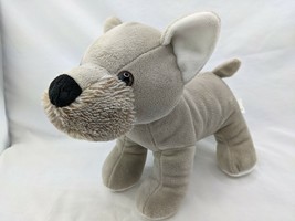 Beige Dog Terrier Plush 9 Inch Fun Stuff Inc 2016 Stuffed Animal Toy - $8.95