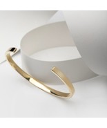 4.40mm Open Cuff Bracelet-Custom Gold Bangle-Personalized Bangle - $455.42+