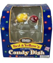 NEW M&amp;M&#39;s Red &amp; Yellow&#39;s Collectible Plastic Candy Dish Division of Mars... - $14.85