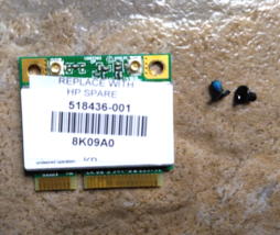 HP G60 laptop 513NR Wireless/WIFI Card - 518436-001 - includes 2 screws - £7.95 GBP