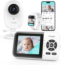 Smart Video Baby Monitor 2.8inch Display 1080p Camera 1500ft Long Range WiFi On  - $139.22