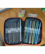 Crochet Hooks Full Kit Tool Accessories Knitting Needles Case Awesome Set - $15.50