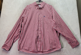 Brook Brothers Shirt Men Size XL Red Plaid Long Sleeve Collared Button Down Logo - £16.02 GBP