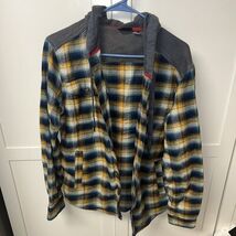Marmot Oheny Mens Flannel Hoodie Jacket Size Small Button Up - $27.64