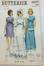 Vintage Butterick 4377 Womens Bridal Sewing Pattern Bridesmaid Craft Dress 10 - £23.97 GBP