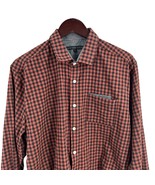 Impatient Wolves Red Checked Button Front Long Sleeve Shirt Size 1 / App... - £14.32 GBP