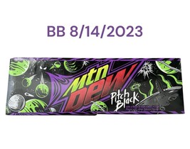 12 Cans - Mountain Dew Pitch Black Soda - Mtn Dew - New Collectible See ... - $86.56 CAD