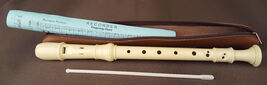 175W Soprano Recorder-MIE-Brown Case-Owners Manual-Cleaning Rod - $6.74