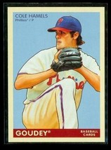 2009 Upper Deck Goudey Baseball Trading Card #151 Cole Hamels Phillies - £7.66 GBP