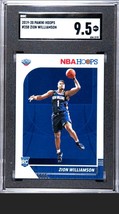 2019 Panini NBA Hoops 258 Zion Williamson New Orleans Pelicans Rookie RC SGC 9.5 - £13.42 GBP