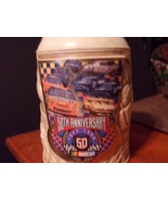 1948-1998 NASCAR 50TH ANNIVERSARY HIGHLY DETAILED DRINKING CERAMIC STEIN - £31.29 GBP