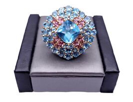 Women's Ring in 14K Yellow Gold with Blue Topaz - $2,900.00
