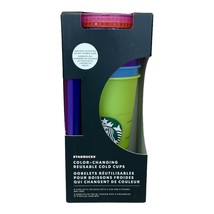 Starbucks Limited Edition 2022 Reusable Sun Activated Color Changing Cups - £38.69 GBP