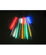 8W LED Light 50cm 400 Leds Meteor Shower Rain LED Lights 10 Tube Snowfal... - £27.14 GBP