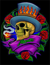 New Poison Rose Skull Decorative Metal Tin Sign Made in the USA - £8.46 GBP