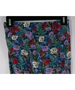 LuLaRoe Leggings One Size Multi-Color With Wild Roses Designs - $14.77 CAD