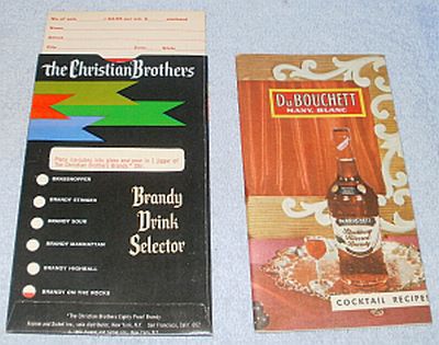 Christian Brothers Brandy Drink Selector DuBouchett Cocktail Recipes - $7.00