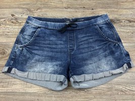 Denzien By Levis Womens Shorts Low-Rise Stretchy Blue Denim Size XL - £14.03 GBP