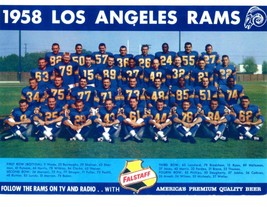 1958 LOS ANGELES RAMS 8X10 TEAM PHOTO FOOTBALL NFL PICTURE LA - £3.94 GBP