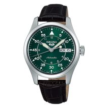 Seiko 5 Kelly Green Flieger Midfield Men&#39;s Automatic Watch with Green Dial and B - £214.52 GBP