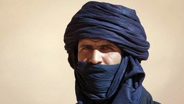 Long Handmade Original African Tuareg Scarf, Turban Ethnic Scarf, Morocc... - £47.81 GBP