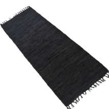 Leather rug runner brown 1 thumb200