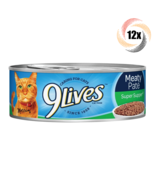 12x Cans 9Lives Meaty Pate Super Supper Cat Food 5.5oz Caring For Cats! - £18.08 GBP