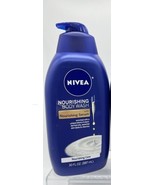 NIVEA Nourishing Care Body Wash Nourishing Serum &amp; Pump Moisturizer HUGE... - $8.07 CAD
