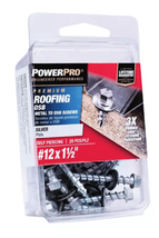 Hillman 117956 Power Pro Metal-to-OSB Roofing Screws, #12-14x1-1/2&quot;, 20-... - $26.31